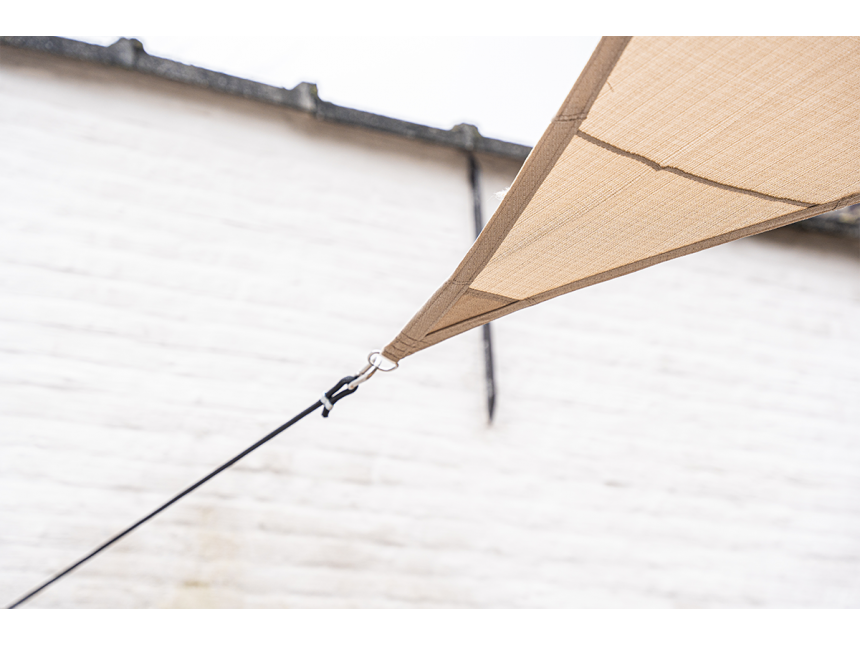 Toile d'ombrage - carré - 3 x 3 m desert sand