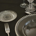 Nappe Noire ronde pour table 180