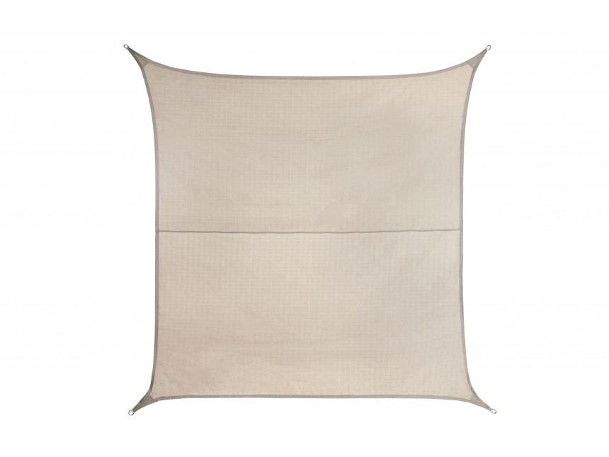Toile d'ombrage - carré - 3 x 3 m desert sand