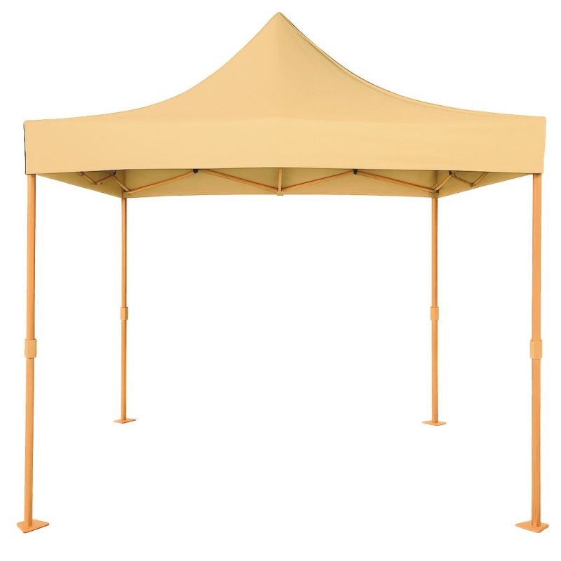 Tente pliante aluminium effet bois 3 x 3 m