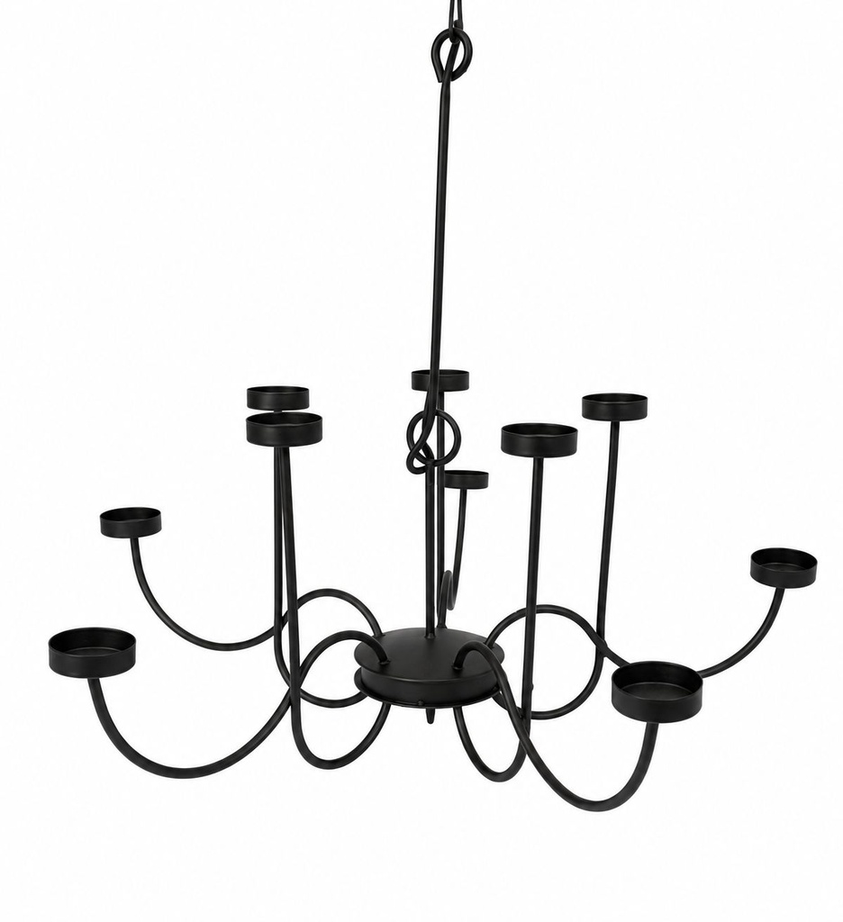 Black Candle Chandelier