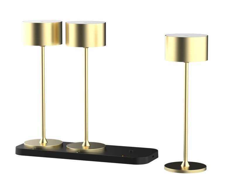 Lámpara de mesa Oro con batería – Set de 3