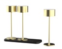 Gold Battery-Powered Table Lamp – Set of 3