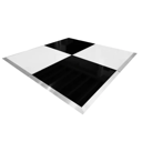 Pista de baile de 20 m² Negro y blanco