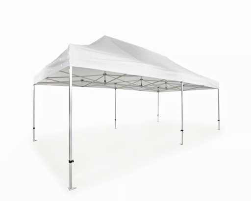 Carpa plegable AluLite con techo – 4 x 8 m – poliéster blanco
