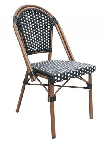 Sedia MONTMARTRE Impilabile Nero e Bianco
