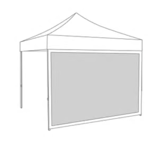 Kit di pareti per tenda – 4x8 m – Poliestere bianco