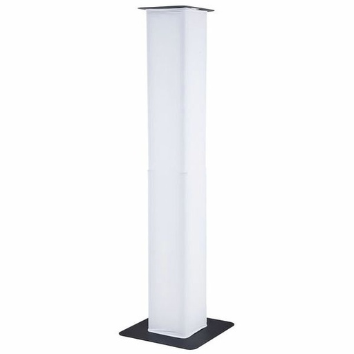 Structure 2m carrée avec tissu blanc