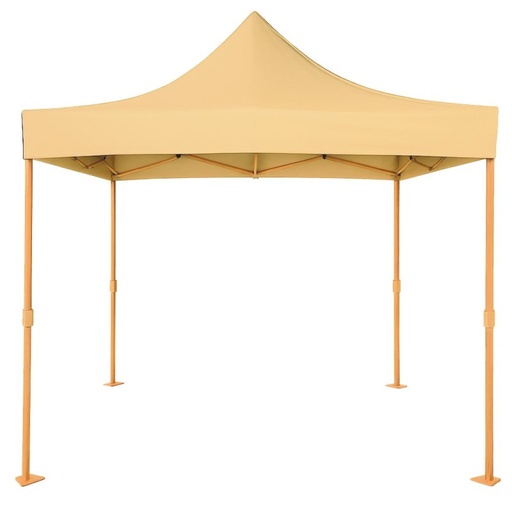 Tente pliante aluminium effet bois 3 x 3 m